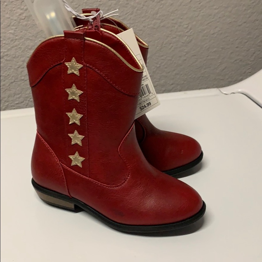 Cat&Jack red boots